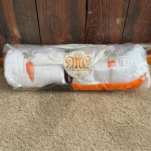 NIP Minky Couture Easter Carrot Print Blanket-Adult Size